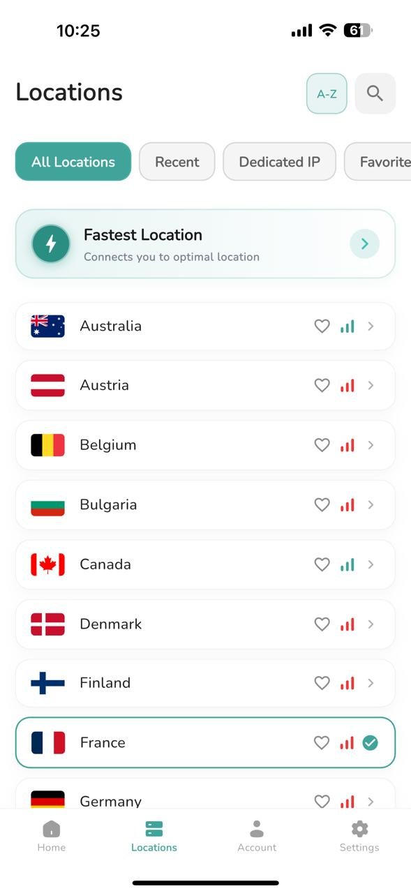 Quixure VPN — 30+ server locations